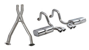 CORSA 97-04 Corvette C5 Sport 2.5 Cat-Back Exhaust System 4in Twin Tips CORSA Performance X Pipes