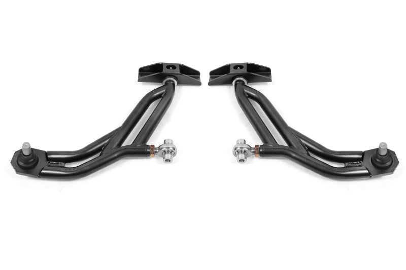 BMR 10-14 Ford Mustang Adj. Lower A-Arms Delrin/Rod End w/ 19mm STD. Ball Joint - Black Hammertone BMR Suspension Control Arms