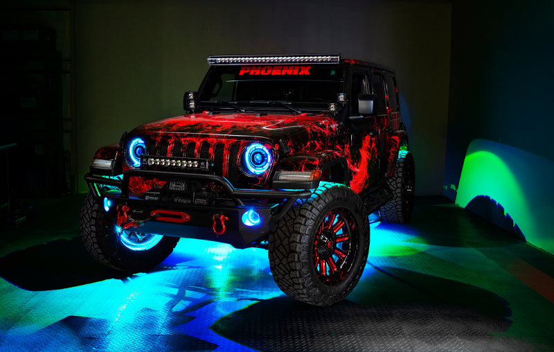 Oracle LED Illuminated Wheel Rings - ColorSHIFT - 15in. - ColorSHIFT No Remote ORACLE Lighting Light Strip LED
