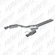 MBRP 15 Ford Mustang GT 5.0 Convertible T409 3in Cat Back Dual Split Rear Exit (Street Version) MBRP Catback