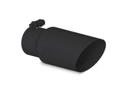 MBRP Universal Tip 4in OD 3in Inlet 10in Length Dual Wall Angled End Black MBRP Tips