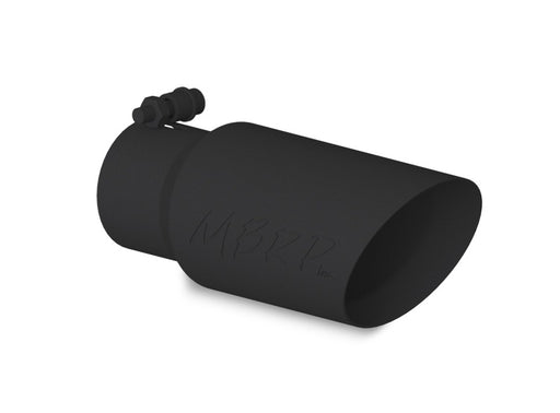 MBRP Universal Tip 4in OD 3in Inlet 10in Length Dual Wall Angled End Black MBRP Tips