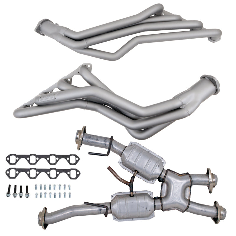 BBK 79-93 Ford Mustang 5.0L 1-5/8 Long Tube Headers w/High Flow Catted X-Pipe (Ti Ceramic) BBK Headers & Manifolds