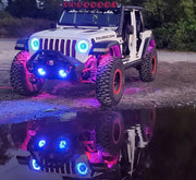Oracle Bluetooth + RF Underbody Rock Light Kit - 8 PCS - ColorSHIFT ORACLE Lighting Light Bars & Cubes