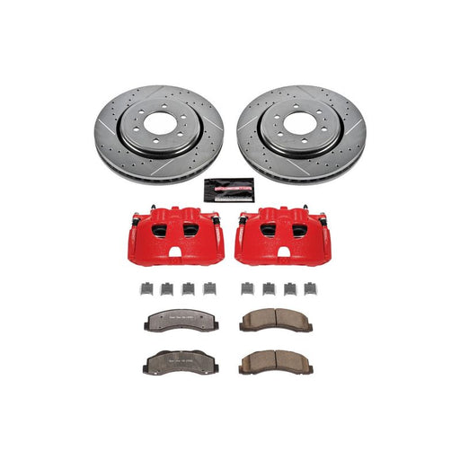 Power Stop 10-21 Lincoln Navigator Front Z36 Truck & Tow Kit w/Cals PowerStop Brake Kits - Performance D&S
