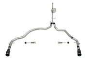 Corsa 2021-2025 Ford F-150 SuperCrew/6.5in Bed 5.0L V8 Xtreme Cat-Back Dual Rear Exit-Black PVD CORSA Performance Catback