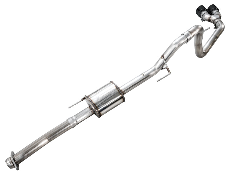 AWE 21-25 Ford F150 (14th Gen Reg Cab) Cat-Back Exhaust - 4.5in Dual Side Exit Diamond Black Tips AWE Tuning Catback