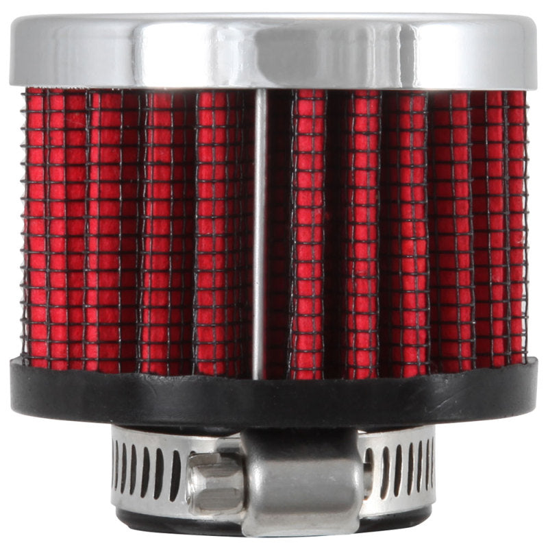 K&N 3/4 inch ID 2 inch OD 1.5 inch H Clamp On Crankcase Vent Filter K&N Engineering Air Filters - Universal Fit