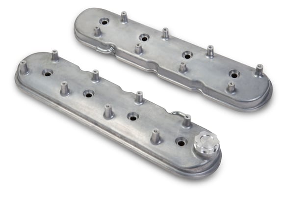 LS Valve Covers - Natural Cast 241-88 HOLLEY Autoparts