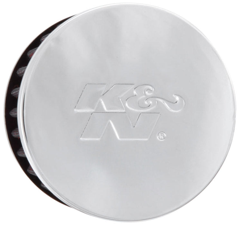 K&N 1.375 inch ID 3 inch OD 2.5 inch H Clamp On Crankcase Vent Filter K&N Engineering Air Filters - Universal Fit