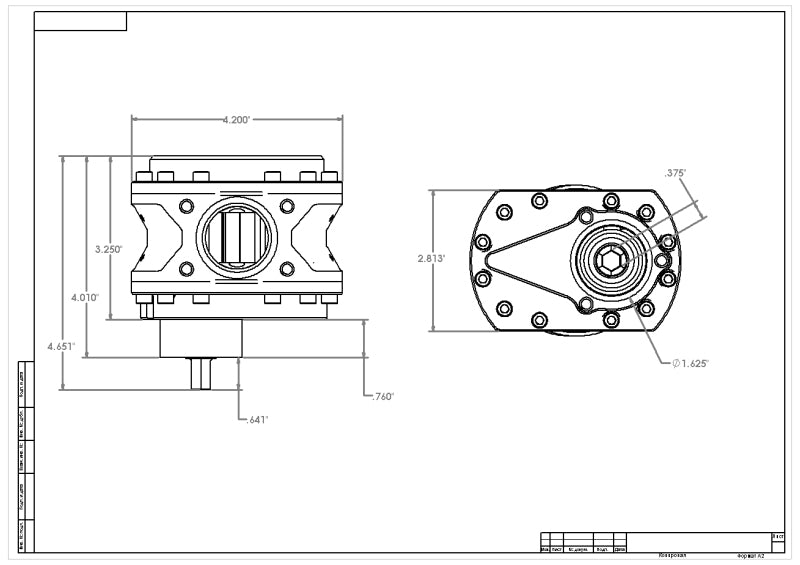Aeromotive Spur Gear Fuel Pump - 3/8in Hex - 1.55 Gear - Steel Body - 32gpm Aeromotive Fuel Pumps