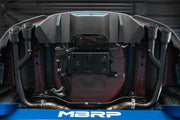 MBRP 18-20 Ford Mustang GT 2.5in Black Coated Non Active Dual Axle Back Exhaust - 4in Dual Wall Tips MBRP Axle Back