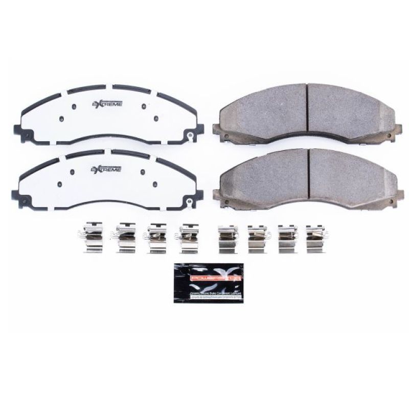 Power Stop 17-19 Ford F-450 Super Duty Front Z36 Truck & Tow Brake Pads w/Hardware PowerStop Brake Pads - Performance