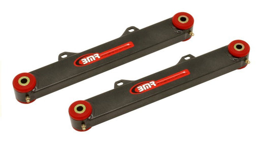 BMR 10-15 5th Gen Camaro Rear Non-Adj. Toe Rods (Polyurethane) - Black Hammertone BMR Suspension Suspension Arms & Components