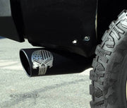 Gibson 11-14 Ford F-150 SVT Raptor 6.2L 4in Patriot Skull Series Cat-Back Single Exhaust - Stainless Gibson Catback