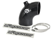 aFe Magnum FORCE Intake Coupling Kit (3-1/8IN ID to 2-3/4IN ID x 90 Deg) Elbow Coupler w/ Port Black aFe Air Intake Components