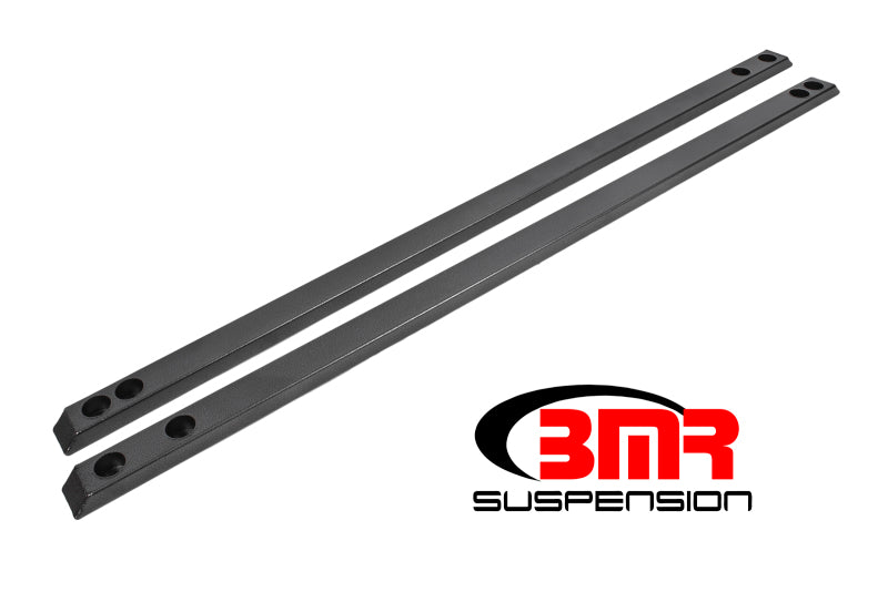 BMR 15-17 S550 Mustang Super Low Profile Chassis Jacking Rails - Black Hammertone BMR Suspension Chassis Bracing