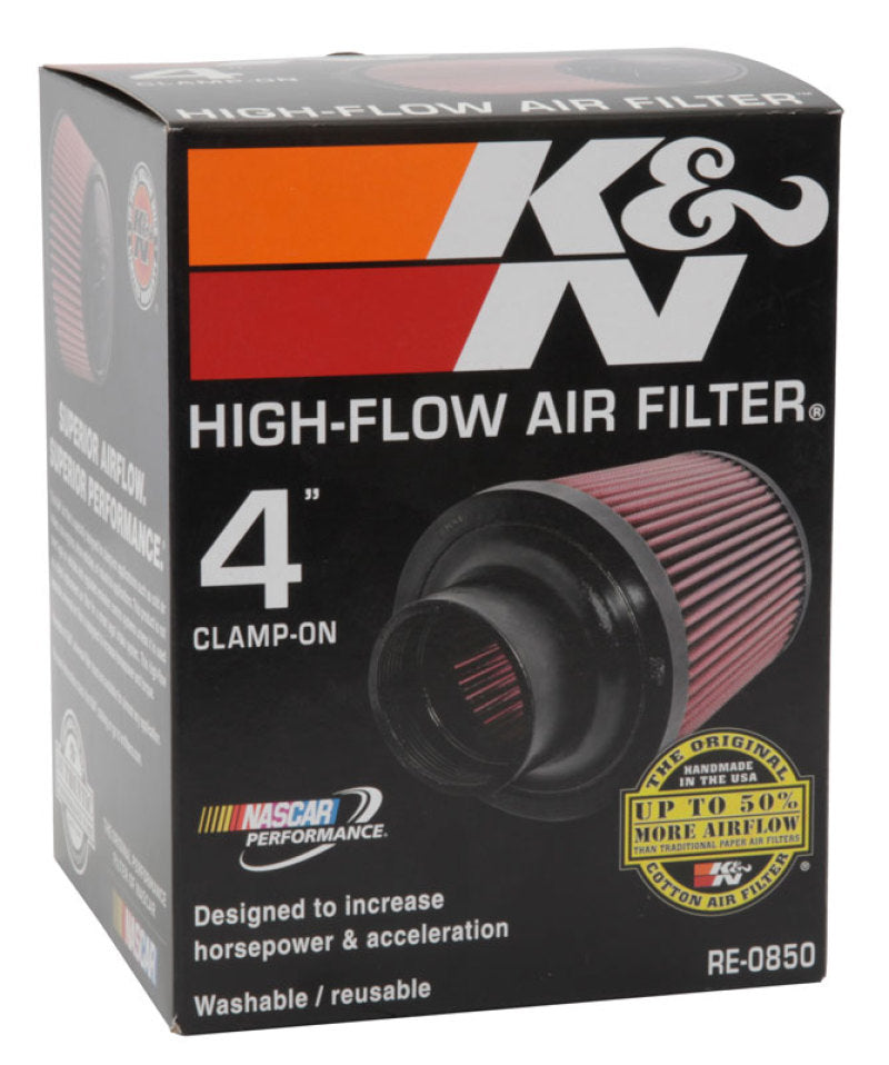 K&N Universal Air Filter (4in. Flange / 6in. Base OD / 4-5/8in. Top OD / 6in. Height) K&N Engineering Air Filters - Universal Fit