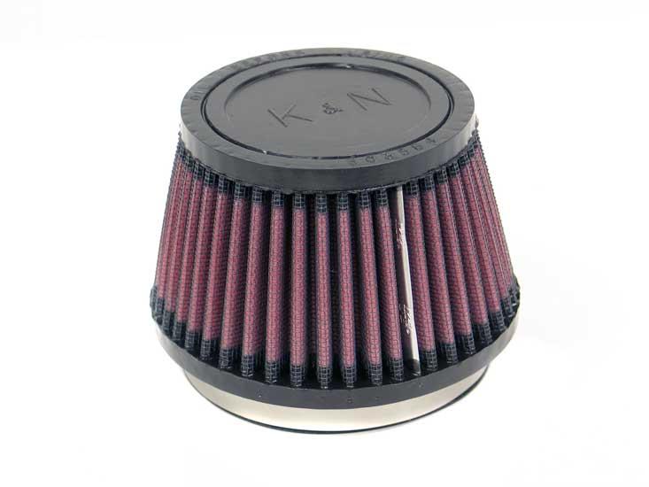 K&N Filter Universal Rubber Filter 3 1/2 inch Flange 4 5/8 inch Base 3 1/2 inch Top 3 inch Height K&N Engineering Air Filters - Universal Fit