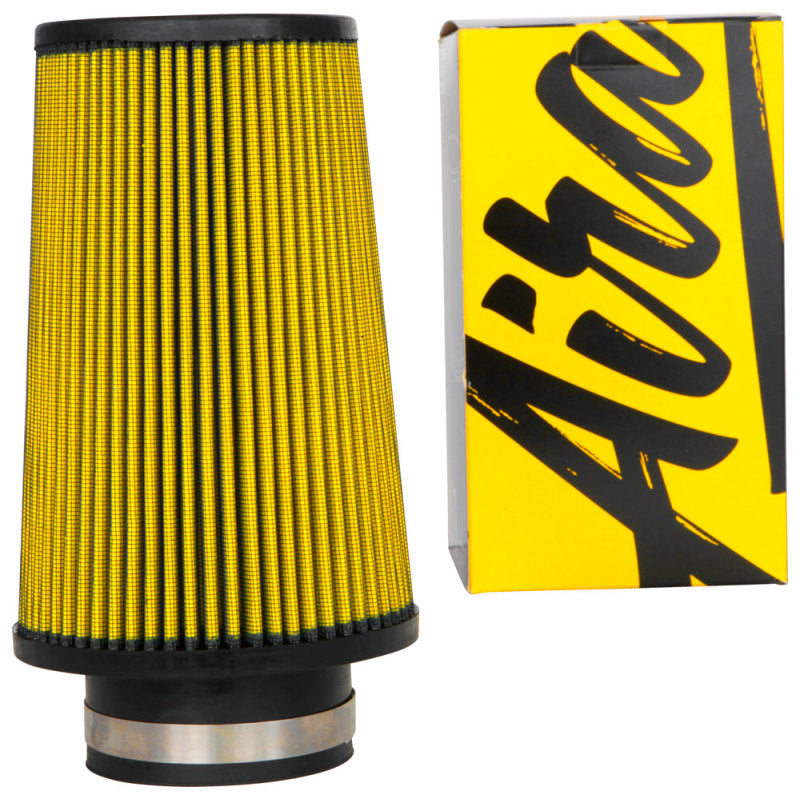 Airaid Universal Air Filter - Cone 3-1/2 FLG x 6in B x 4-5/8in T x 9 H Airaid Air Filters - Universal Fit