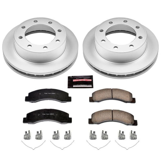 Power Stop 00-05 Ford Excursion Front Z17 Evolution Geomet Coated Brake Kit PowerStop Brake Kits - Performance Blank