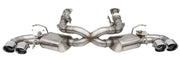 Corsa 2020-25 Corvette C8 3in Valved Cat-Back 4.5in Pol Quad Tips - Fits Factory Perf Exhaust w/ AFM CORSA Performance Catback