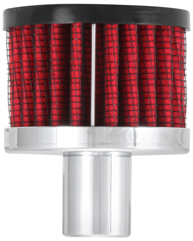 K&N Steel Base Crankcase Vent Filter .75in Vent OD x 2in OD x 1.5in Height K&N Engineering Air Filters - Universal Fit
