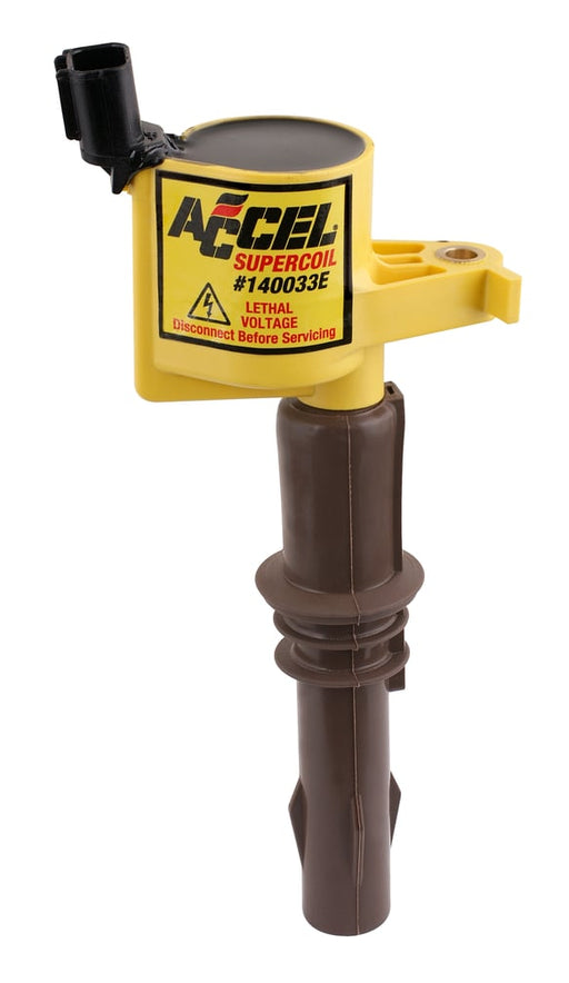 Ignition Coil-SuperCoil- 2008-2014 Ford 4.6L/5.4L/6.8L 3-valve, Yellow, Individu 140033E ACCEL Autoparts