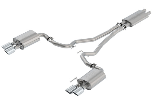 Borla 2018-2022 Ford Mustang GT Cat-Back Exhaust System Touring- Rolled Polished Tips Borla Axle Back