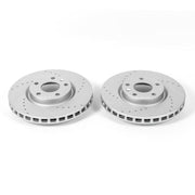 Power Stop 14-19 Chevrolet Corvette Front Evolution Drilled & Slotted Rotors - Pair PowerStop Brake Rotors - Slot & Drilled