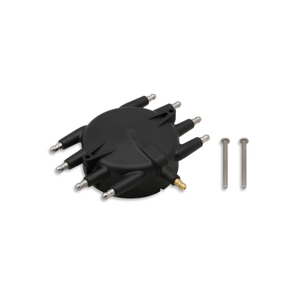Crab Style Distributor Cap, Black 85413 MSD Autoparts