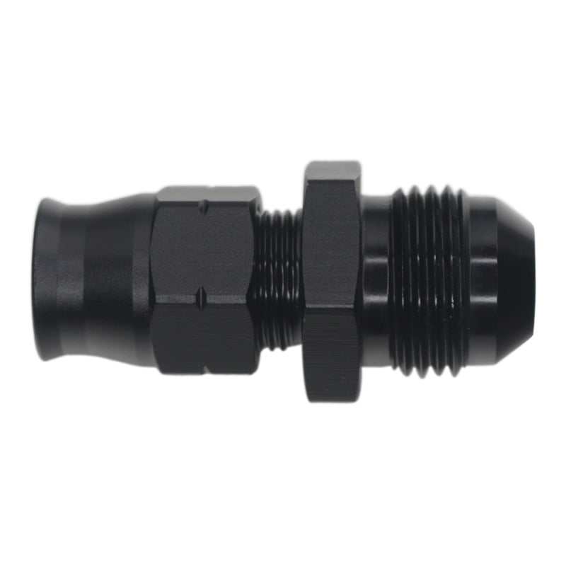DeatschWerks 8AN Male Flare to 3/8in Hardline Compression Adapter - Anodized Matte Black DeatschWerks Fuel Components Misc