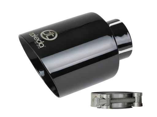aFe Takeda Universal Exhaust Tip 2-1/2 IN Inlet x 4-1/2 IN Outlet x 7 IN L- Black aFe Tips