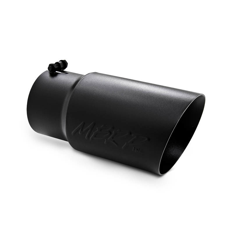 MBRP Universal Tip 6 O.D. Dual Wall Angled 5 inlet 12 length - Black Finish MBRP Tips