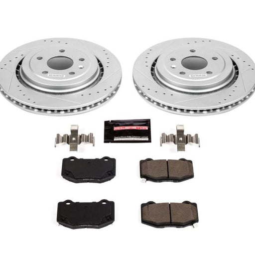 Power Stop 14-19 Chevrolet Corvette Rear Z23 Evolution Sport Brake Kit PowerStop Brake Kits - Performance D&S