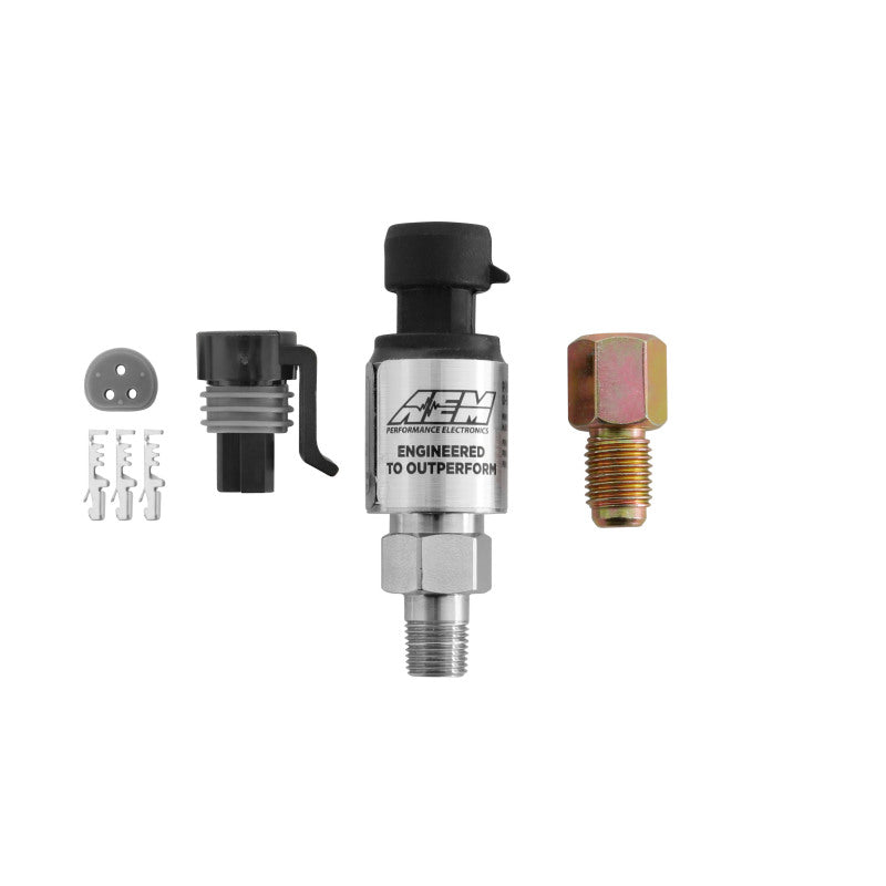 AEM 34 BAR MAP or 500 PSIA Stainless Steel Sensor Kit AEM Gauges
