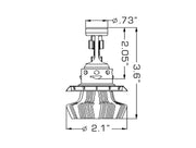 Oracle H13 4000 Lumen LED Headlight Bulbs (Pair) - 6000K ORACLE Lighting Bulbs