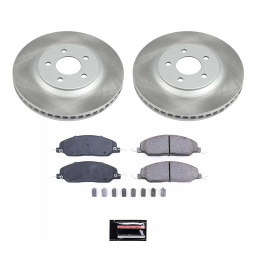 Power Stop 05-10 Ford Mustang Front Semi-Coated Rotor Kit PowerStop Brake Kits - Performance Blank