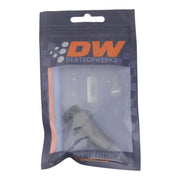 DeatschWerks 8AN ORB Male to 1/2in Male Triple Barb Fitting (Incl O-Ring) - Anodized Matte Black DeatschWerks Fittings