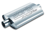 Borla Universal Pro-XS Oval 2.5in Inlet/Outlet Center/Center Notched Muffler Borla Muffler