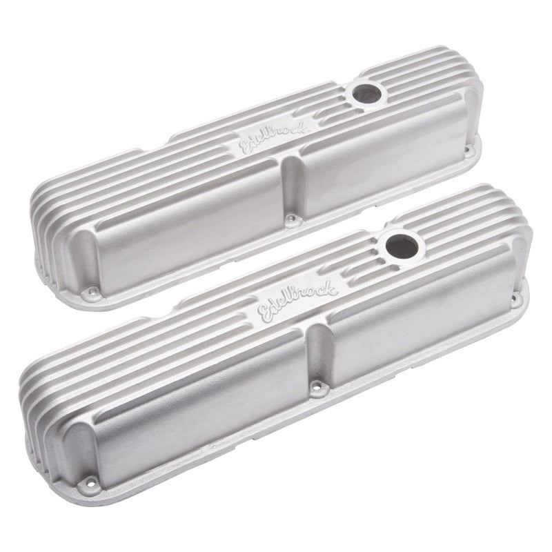 Edelbrock Valve Cover Classic Series Chrysler La 318-340-360 CI V8 Satin Edelbrock Valve Covers