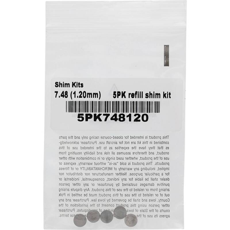 Hot Cams 07-16 CRF 150 R/2016 CRF 150 RB Big Wheel 1.200mm Shim Kit - 5 Pack Hot Cams Valves