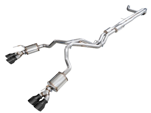 AWE Tuning 2021+ Cadillac Escalade 6.2L ESV 0FG Dual Exit Exhaust System w/ 5in Diamond Blk Tips AWE Tuning Catback
