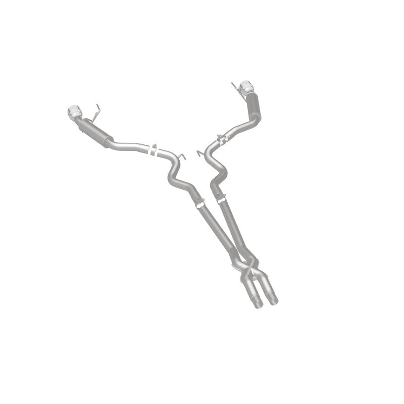 MagnaFlow Cat Back, SS, 2.5in, Competition, Dual Split Polished 4.5in Tips 2015 Ford Mustang V6 3.7L Magnaflow Catback