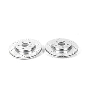Power Stop 2010 Buick Allure Rear Evolution Drilled & Slotted Rotors - Pair PowerStop Brake Rotors - Slot & Drilled