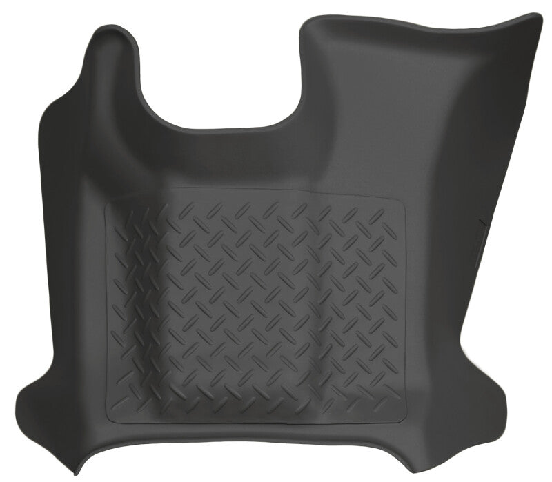 Husky Liners 11-12 Ford F-250-F-450 SD Super/Crew Cab Classic Style Center Hump Black Floor Liner Husky Liners Floor Mats - Rubber
