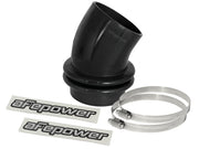 aFe Magnum FORCE Silicone Coupling Kit 3-1/2in ID x 30 Deg. Bellows Elbow - Black aFe Air Intake Components