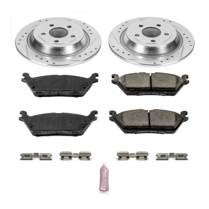 Power Stop 15-17 Ford F-150 Rear Z23 Evolution Sport Brake Kit PowerStop Brake Kits - Performance D&S