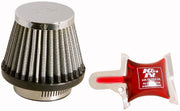 K&N Universal Chrome Filter - Round Tapered - 3in Base OD x 2in Top OD x 2.375in H K&N Engineering Air Filters - Universal Fit