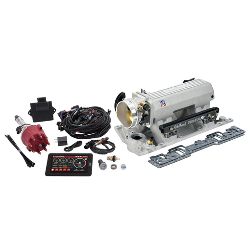 Edelbrock Pro Flo 4 XT EFI System Seq Port SBC Vortec/E-Tec 550 Max HP 29lb/hr Satin Finish Edelbrock Fuel Injection Control Modules